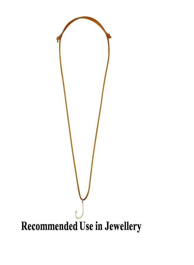 Lify Leather Cord/Bracelet Cord/Necklace Cord-3MM Thick-Tan Color - 60CM Long- 1Pair, Brown - Image 2